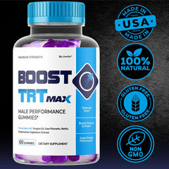 Illustration of energy and vitality from Boost TRT Max Gummies