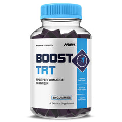 Front view of Boost TRT Maximum Strength Gummies bottle