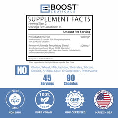 Vegan brain support supplement packaging