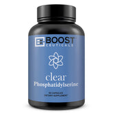 Bottle of BoostCeuticals Phosphatidylserine 500mg Complex vegan brain sleep support, 90 count
