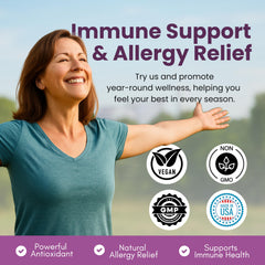 Third-party testing seal on BoostCeuticals Quercetin packaging