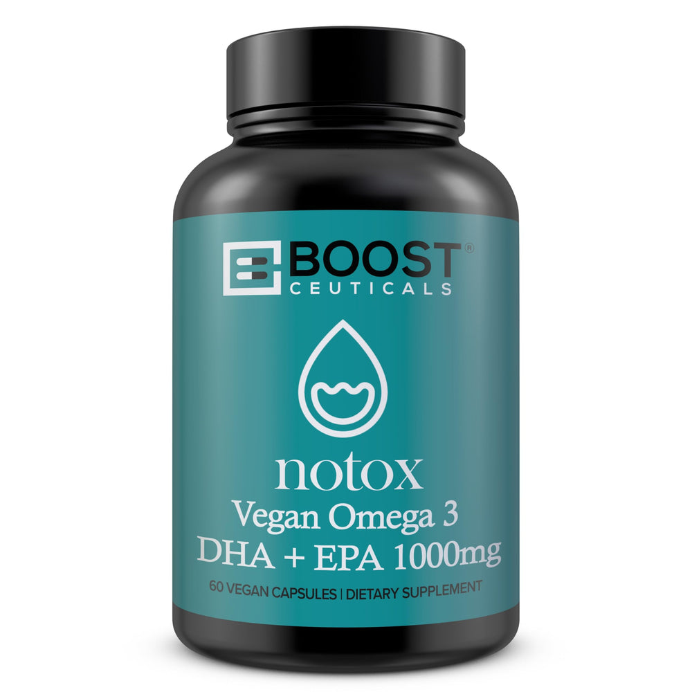 BoostCeuticals Vegan Omega-3 1000mg algae-based softgel bottle