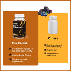 Lifestyle image with fitness equipment and supplement bottle