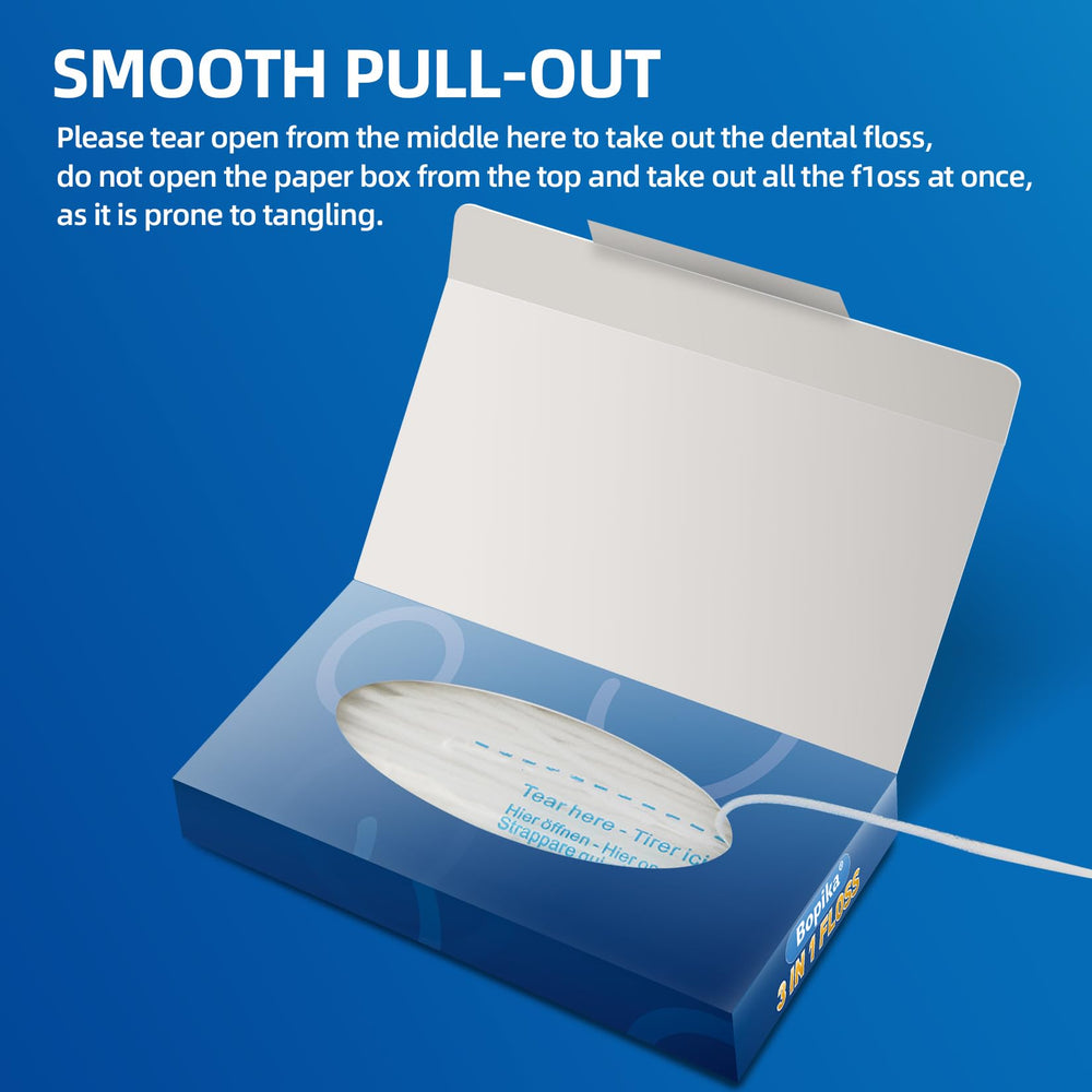 Pre-cut floss strands ready for use