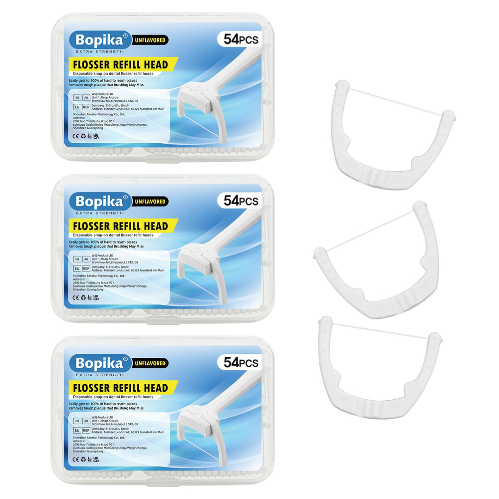 Bopika Flosser Refill Head Ultraclean Access 3-Pack Box