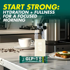 Bossko GLP-1 lemonade drink poured into a glass for refreshing sipping.