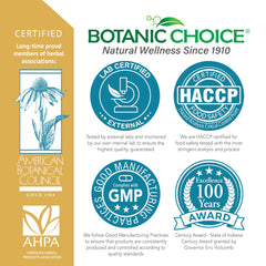 Botanic Choice brand exterior with USA-based labeling