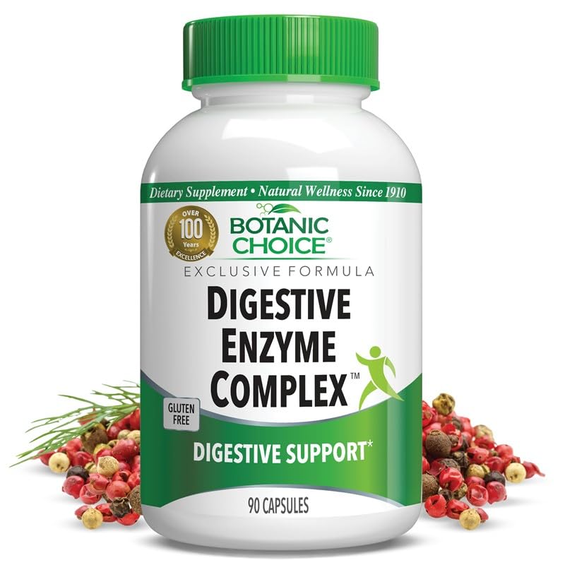 Botanic Choice Digestive Enzyme Complex bottle with label