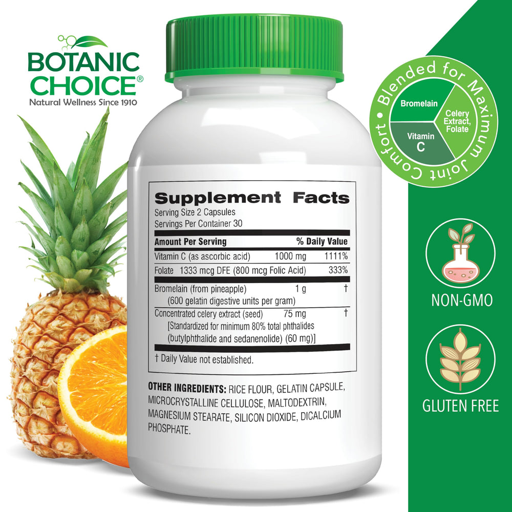 Two-pack box of Botanic Choice Uric Acid Complex Foot Joint Support