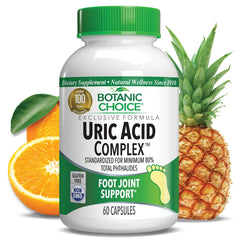 Botanic Choice Uric Acid Complex bottle front view