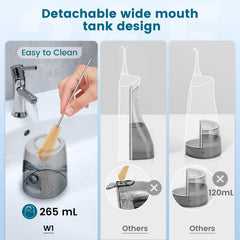 Compact travel-friendly dental flosser