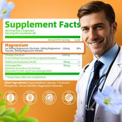 Bottle of 120 capsules representing a 60-day supply