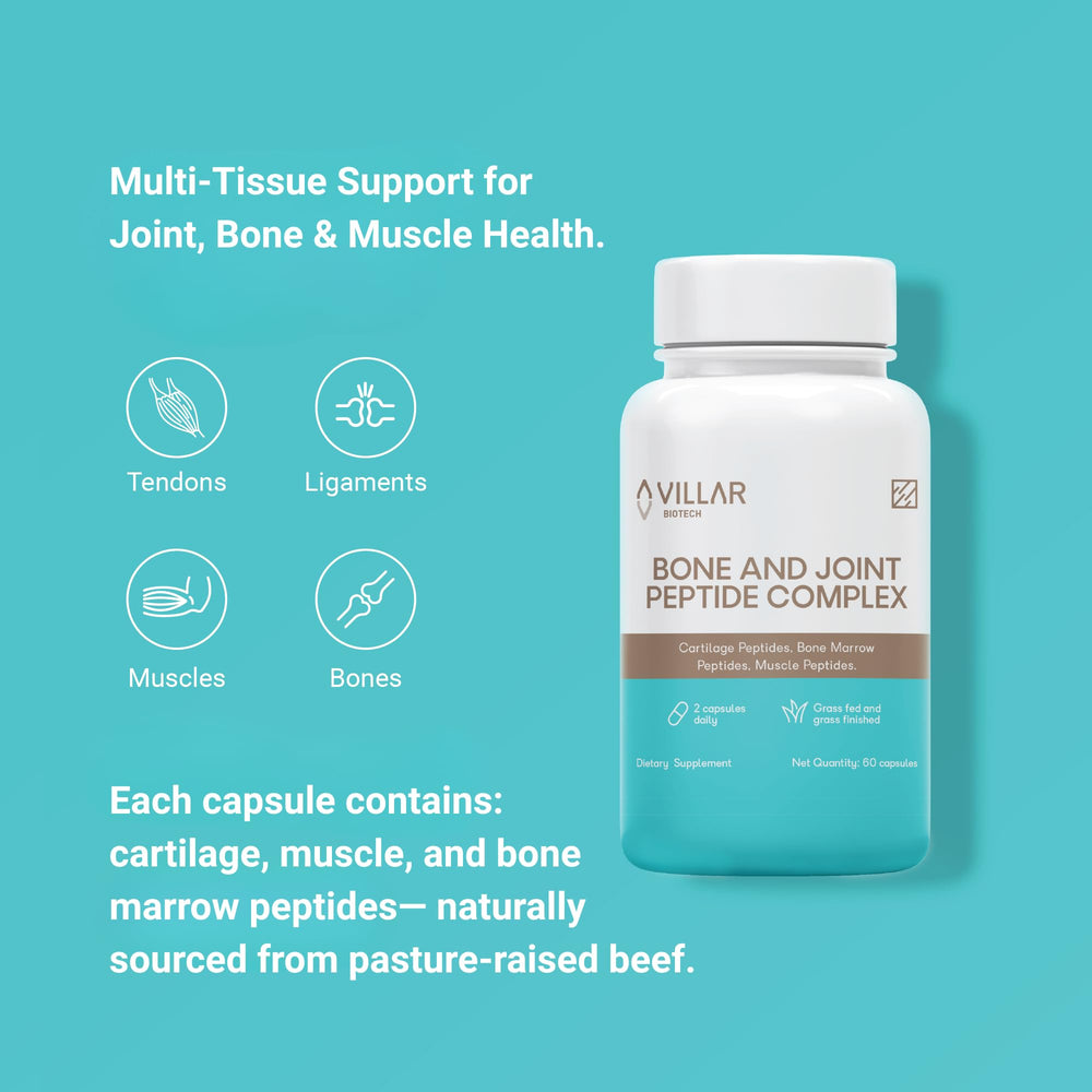 Bottle label for Bone & Joint Peptide Complex
