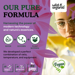 Passionflower tincture bottle on wooden surface