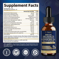 2FL bottle of pineapple flavor Shilajit drops for men