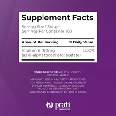 Open bottle with softgel capsules