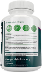 Side view of Purely Holistic Astragalus bottle