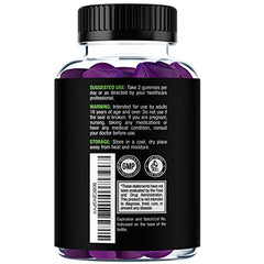 Bottle with nutrition facts for Irish Sea Moss Gummies