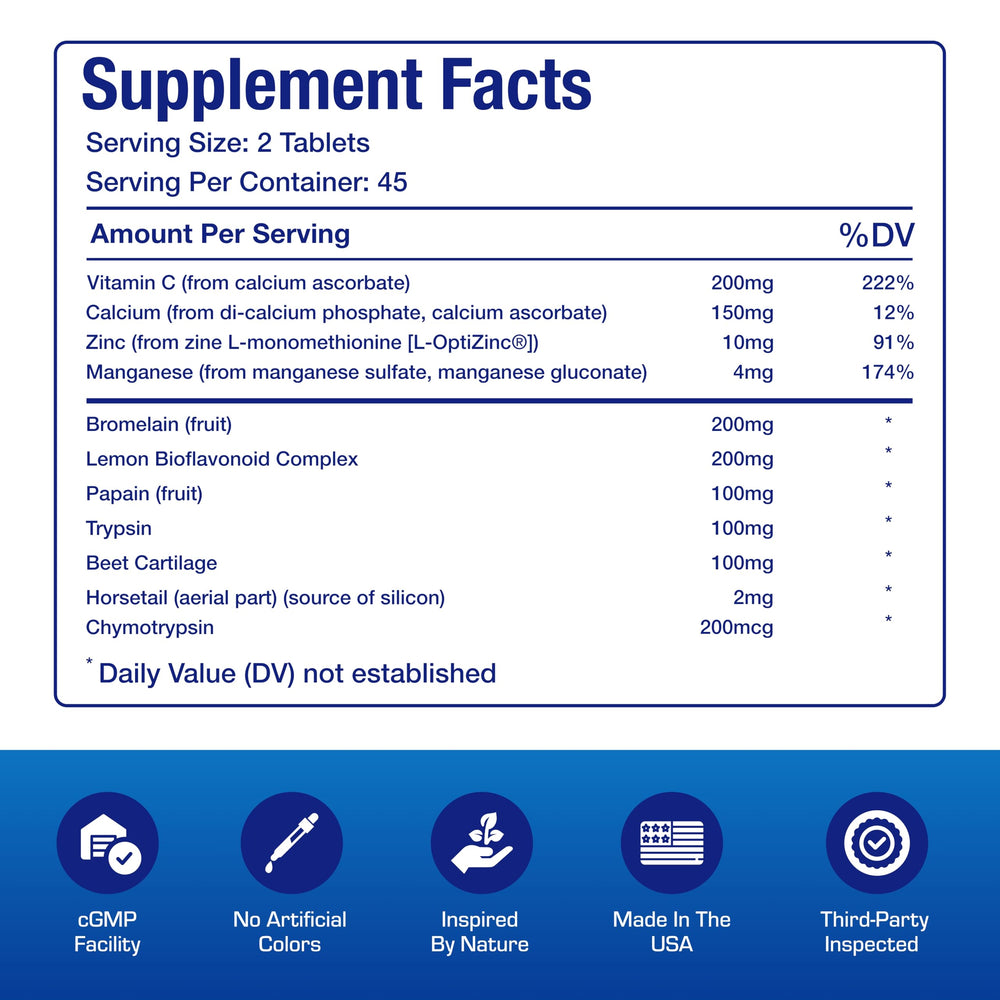 Bovine cartilage minerals for joint support