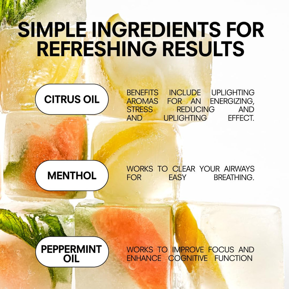 Open cap of Citrus Sniffer Nasal Stick ready to inhale