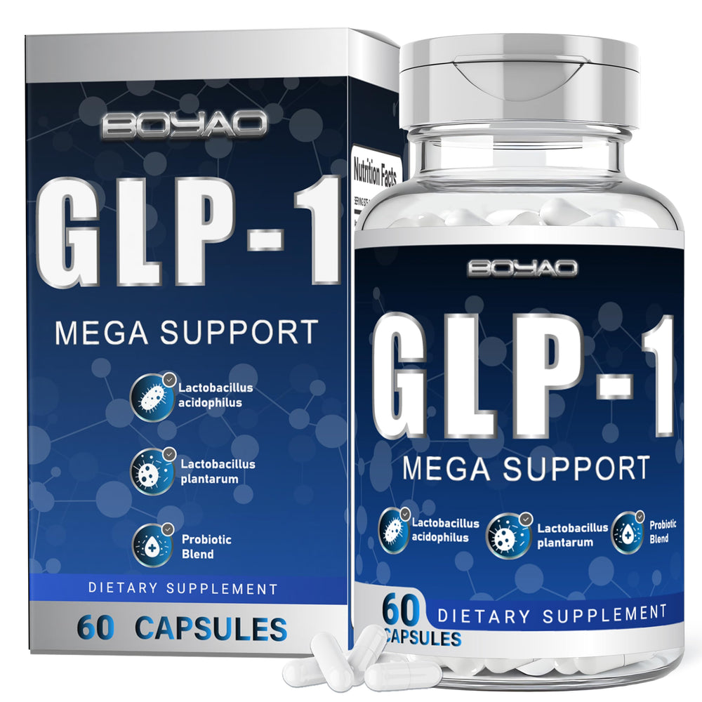 BOYAO GLP-1 capsules on shelf in lifestyle setting signaling metabolism support.