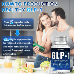 BOYAO GLP-1 bottle on desk with reminder promotes consistent gut health support.