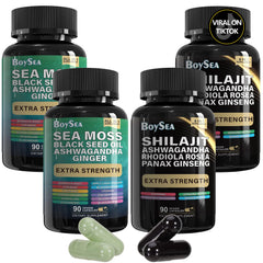 Boysea Shilajit and Sea Moss bundle front view