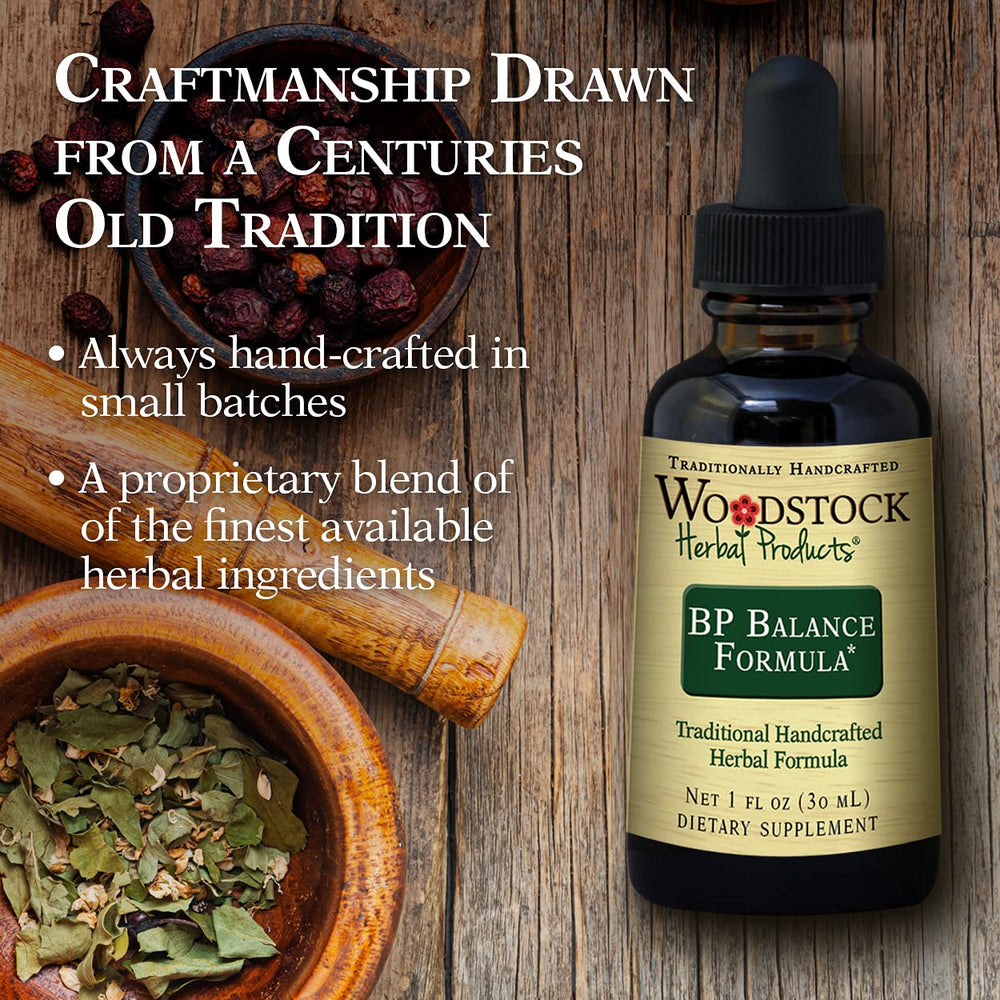 Close-up of Woodstock BP Balance Formula bottle