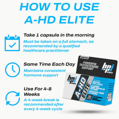 BPI Sports A-HD Elite bottle beside dumbbells for strength training