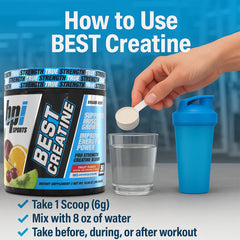 Close-up of creatine powder texture
