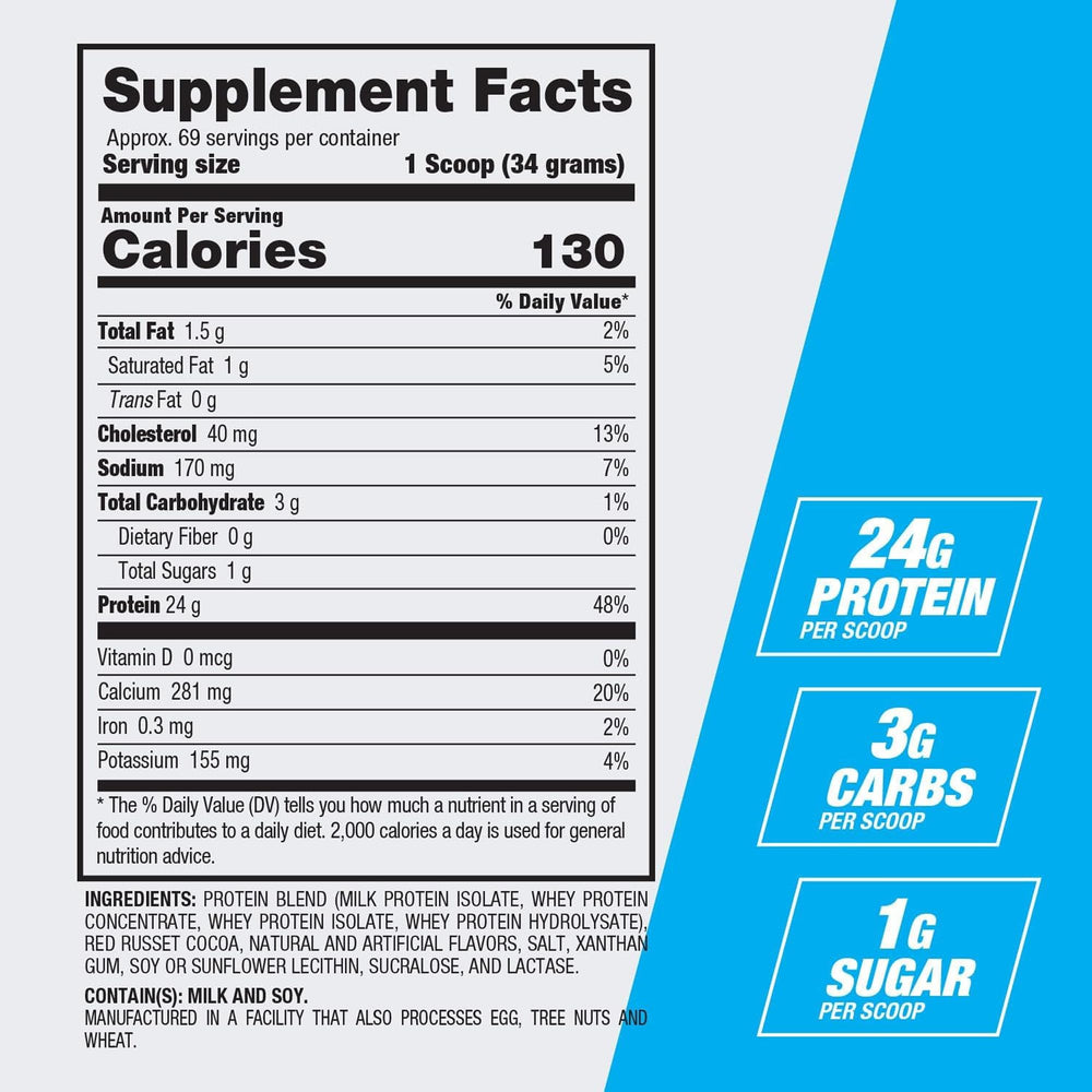 BPI Best Protein scoop shows quick-absorbing whey for faster muscle repair and growth.