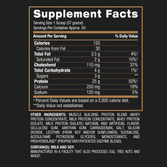 BPI Sports Whey HD ingredients panel highlights protein blend and enzymes.