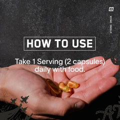 IFOS certified fish oil packaging with 30 servings