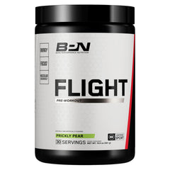 BPN Flight Pre Workout canister with Prickly Pear flavor, 30 servings