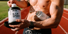 Fruit Punch flavored powder with serving scoop