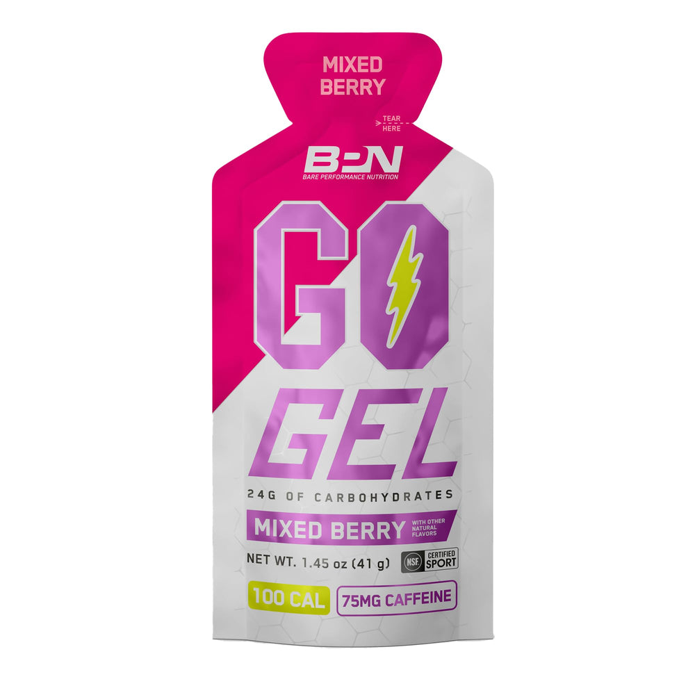 Runner using BPN Go Gel Endurance on a run