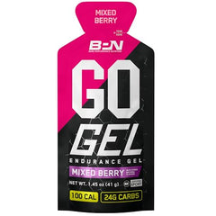 Front of BPN Go Gel Endurance packaging
