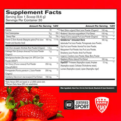 Close-up of BPN Strong Reds Strawberry label on jar