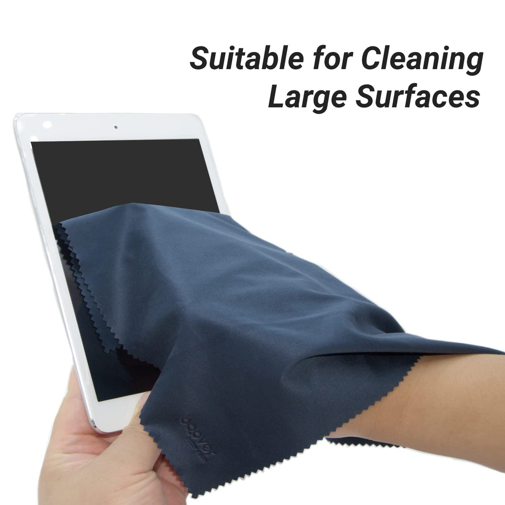 Ultra-soft premium microfiber cleaning cloth showing dense weave