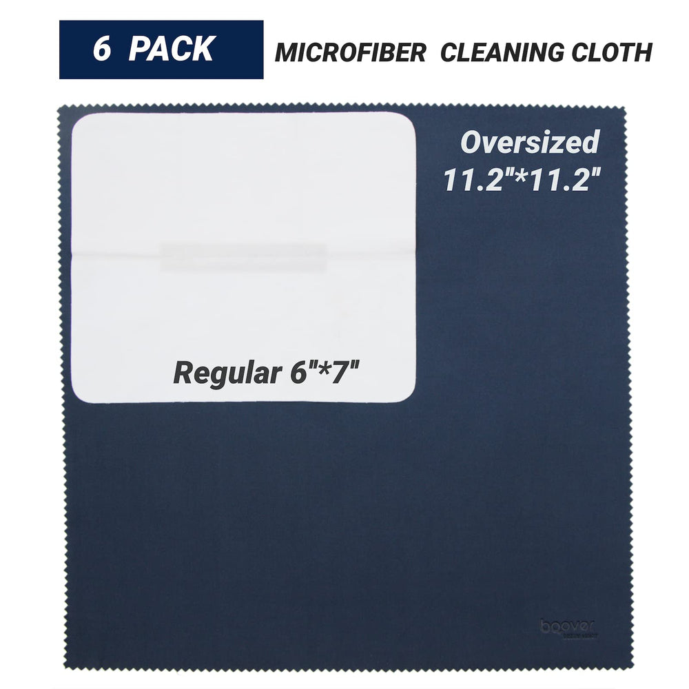 Bqover packaging with blue microfiber cloths