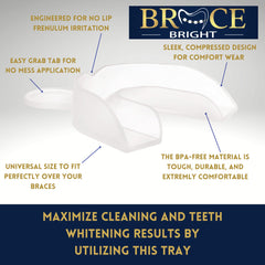 BraceBright compatible with trays and retainers