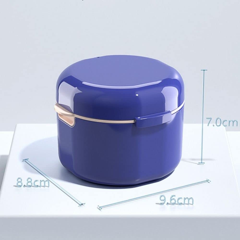 Denture case with drain design