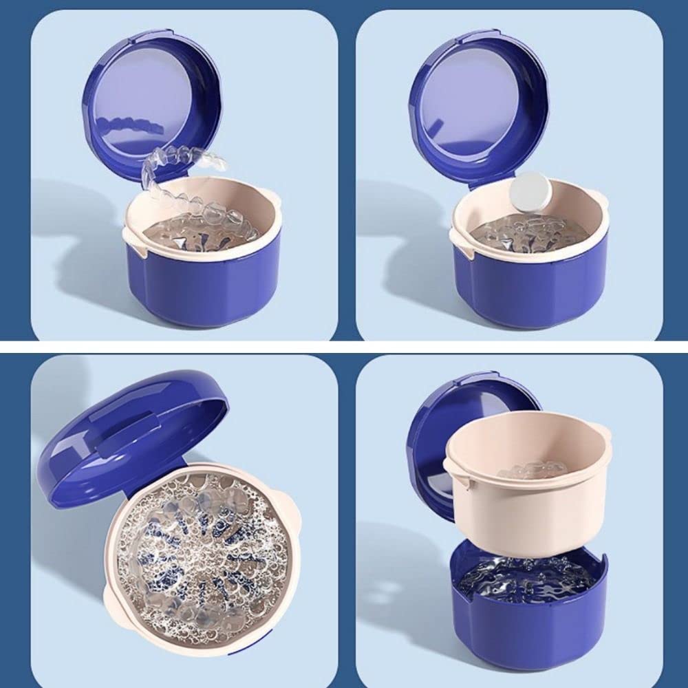 Multi-use container for mouth guards, retainers, Invisalign