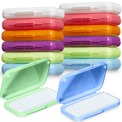 Colorful braces wax 12-pack packaging