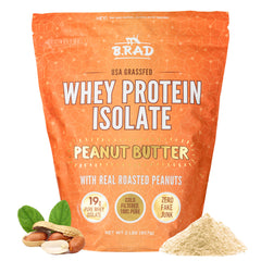 B.rad Grass-Fed Whey Isolate bottle showcases premium purity for daily shakes