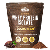 B.rad Grass-Fed Whey Isolate bottle shows ultra-pure powder ideal for post-workout shakes.