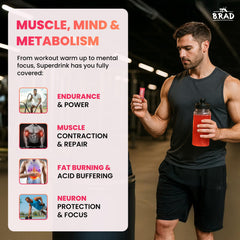 B rad Superdrink creatine monohydrate highlight for performance support