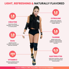B rad Superdrink glass pour of natural strawberry lemonade flavor