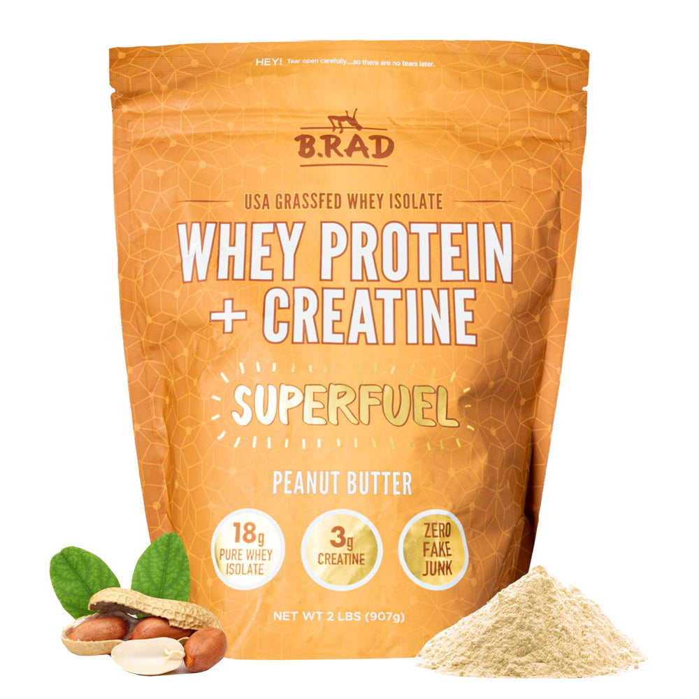 B.rad Superfuel canister close-up highlights purity and quality for lean results.