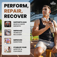 B.rad Superfuel powder-closeup emphasizes chocolate flavor and texture.